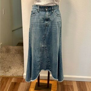 Denim Midi Skirt